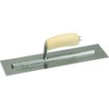 Marshalltown Marshalltown MXS64 Finishing Trowel, Tempered Blade, Curved Handle, Spring Steel Blade, Gray Handle MXS64